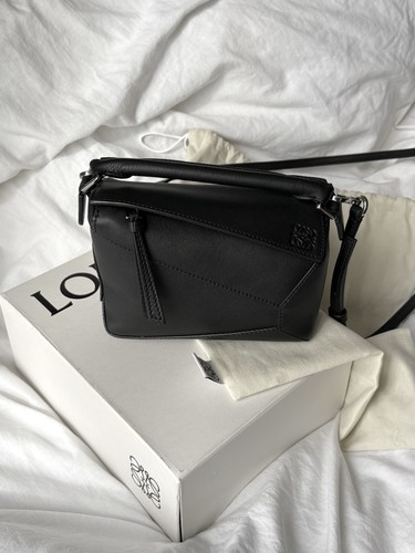 Loewe puzzle bag mini black - loewe,