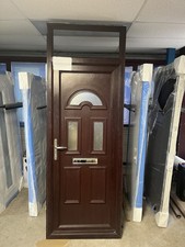 Used UPVC rosewood On Rosewood Door