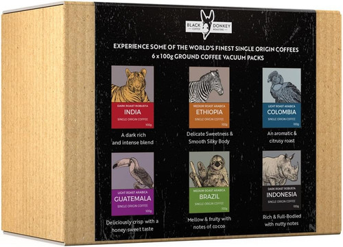Black donkey ground coffee - -,