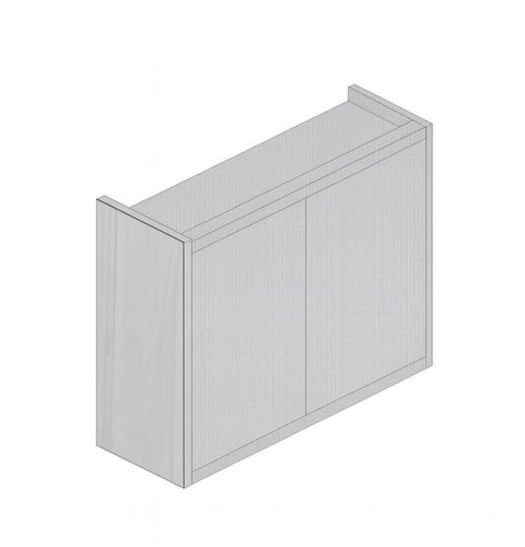 Kitchen wall end - kitchen, panel/shelves