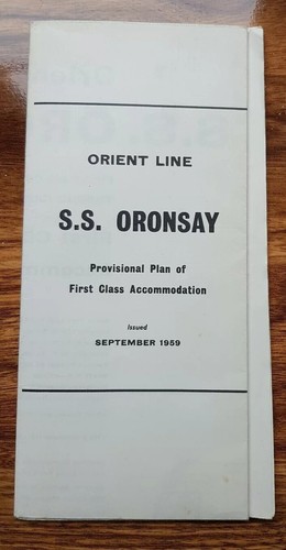 Oronsay 1st class acc - 1st,