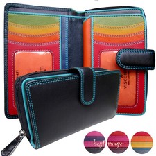 Leather Purse Soft Multicolour RFID Designer Top Quality New in Box Visconti R13