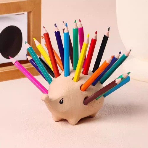 Creative hedgehog pen holder - hedgehog,