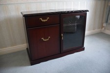 John E Coyle Mahogany Rope Edge Hi Fi Cabinet