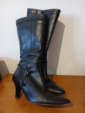 Clarks Ladies 4 black leather