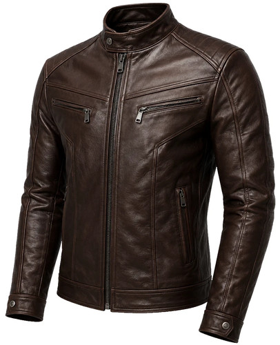 Men brown genuine leather - brown,