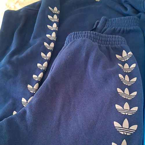 Adidas men navy white logo - adidas, navy/white
