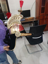 French Cuirassier Officer's Helmet Napoleon Style Brass Helmet W/ Plume Brass