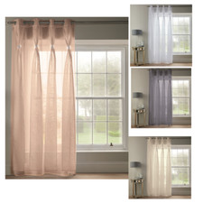 Single voile curtain panel - single,