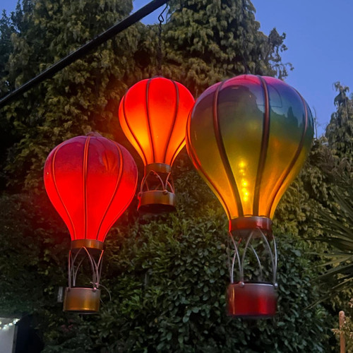 Solar hot air balloon lighting - hot,