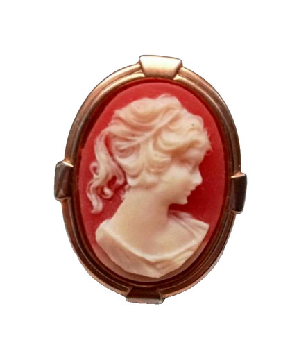 Vintage cameo brooch - vintage,