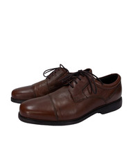 Rockport Mens Brown Leather Lace Up Shoes Size 10.5 Low Heel Smart Casual