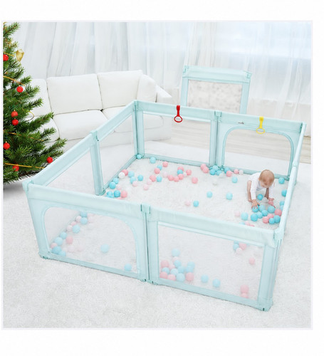 Foldable baby playpen - foldable, 79x71in