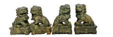 Green Chinese Stone Carving X4