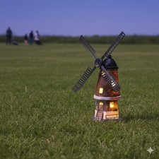 Solar Garden Windmill With
