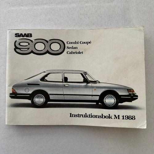 1988 saab 900 owners manual - saab,