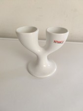 White Fine Porcelain Double Egg Cup Holder By Vinci
