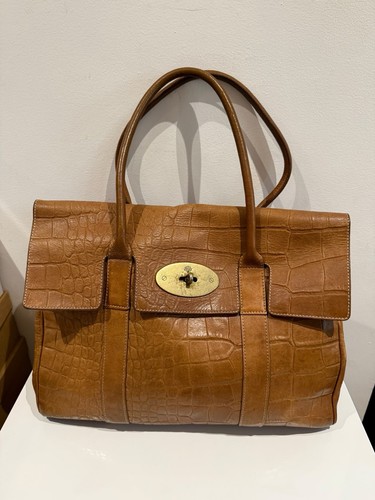 Mulberry bayswater croc effect - mulberry,