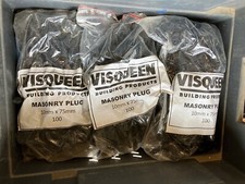 Visqueen masonry wall plugs 10mm x 75mm/blue bitumen tape - use with V8 membrane