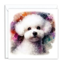 BICHON FRISE DOG WATERCOLOUR