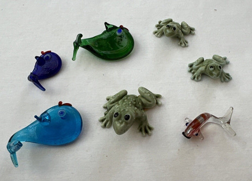 Miniature glass and - 7,