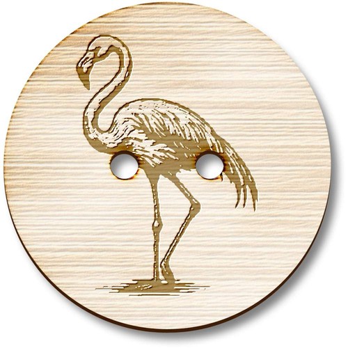 Flamingo standing wooden - 'flamingo, standing'