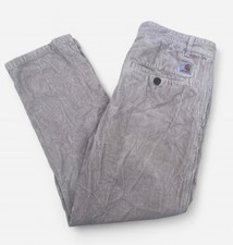 Carhartt Menson Pant Men’s Beige Corduroy Jeans Cords - W34 L27