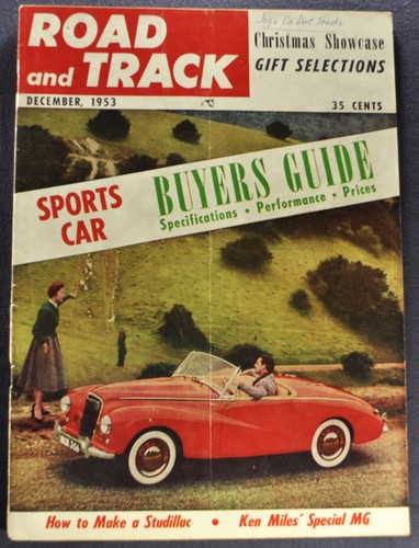 1953 road track magazine - road, &track