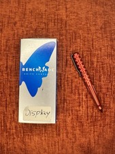 NEW Discontinued Benchmade 1100-8 Red Tactical Pen With Black Ink Rare