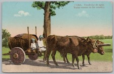 CUBA A Water Vendor in the Countryside