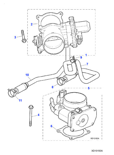 Jaguar throttle body - throttle,
