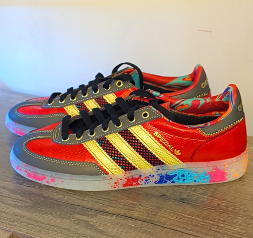 Adidas spezial red - adidas, red/gray/gold