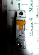MOELLER 25 AMP CURVE C single pole MCB CIRCUIT BREAKER XPOLE PLSM-C25