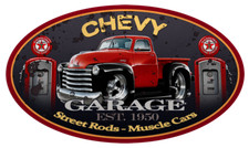 1950-53 Chevy Pickup Truck Hot Rod Garage Sign Wall Art Graphic Sticker