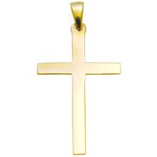 Large plain solid 9ct gold