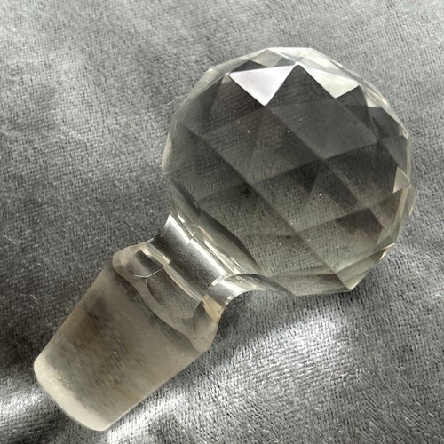Vintage clear crystal glass - clear,