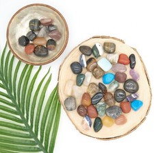 Large Mixed Healing Crystals Assorted Tumbled Polished Stones Gemstones 30-40mm