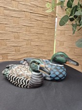 Vintage Pair Of Hand Carved