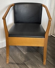 Unusual Furniture Mid Century Scandi Hidden Commode Toilet Accent Chair Teak