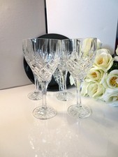 Galway Style Crystal Cut Glass Set of 4 Tara Wine Goblet