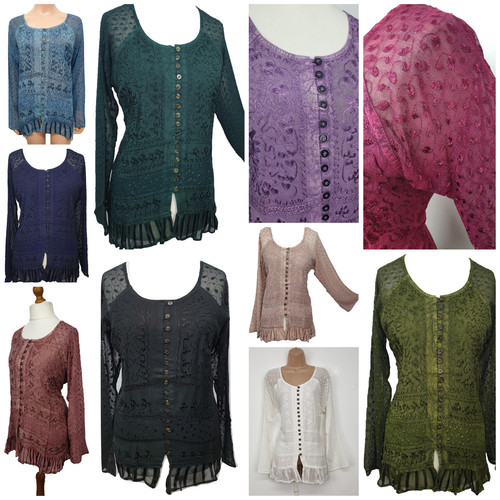 Ladies full sleeve blouse - ladies, boho