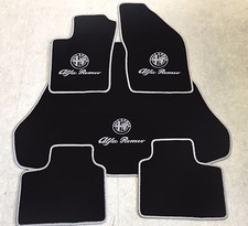 Car carpet luggage mats for Alfa Romeo 156 Sportwagon black silver