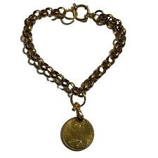 Gold Plated Sovereign Bracelet