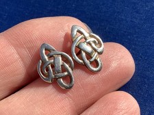 Heath KH-93 Celtic Stud Earrings 925 Sterling Silver ~ Vintage 