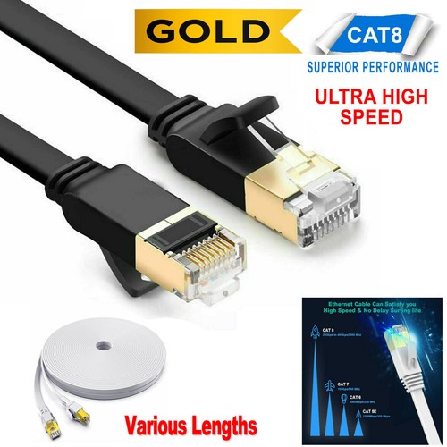 Rj45 cat8 network cable flat - cat8,