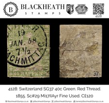 4128 Switzerland SG37 40c