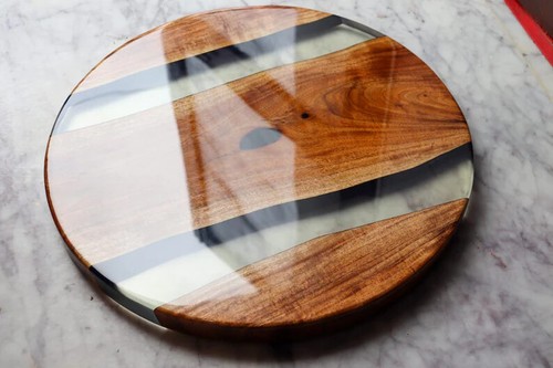 Epoxy resin round table - round,