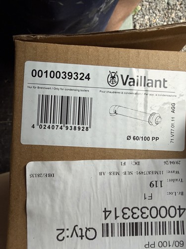 Vaillant standard horizontal