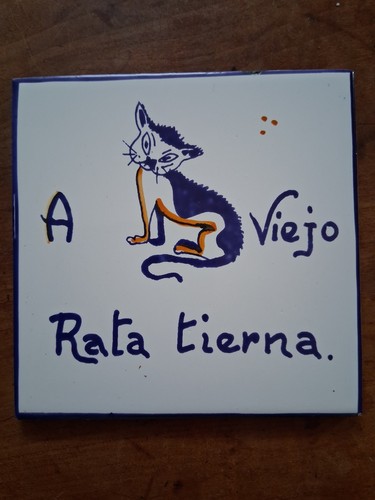 Vintage ceramic tile - vintage,