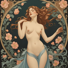 Art Nouveau Poster Ornamental